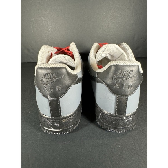 Size 12 - Men's Nike Air Force 1 Custom Paint Shoes Sneakers MF Doom Black Gray - Picture 3 of 7